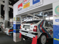 Messestand mit Miki Biasion