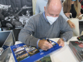 Messestand mit Miki Biasion