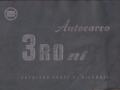 3RO nt - Ersatzteilkatalog - italienisch - April 1946 - Nachdruck 1949 