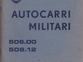 Autocarri Militari 506.00/506.12 - Betriebsanleitung - italienisch - 1. Ausgabe März 1961