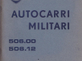 Autocarri Militari 506.00/506.12 - Betriebsanleitung - italienisch - 1. Ausgabe März 1961