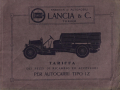 Autocarri Tipo 1Z - Ersatzteilkatalog - italienisch - 1912
