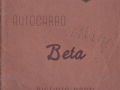 Autocarro Beta - Ersatzteilkatalog - italienisch - Oktober 1950