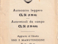 CL 51 - Ergänzung zu Betriebsanleitung - italienisch - Dezember 1952