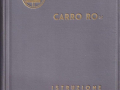 Carro RO - Betriebsanleitung + Ersatzteilkatalog - italienisch - Juni 1933