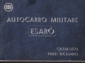 Esaro - Ersatzteilkatalog - italienisch - 1.Ausgabe November 1942