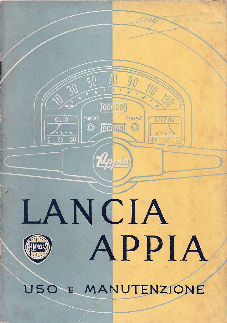 Appia - Betriebsanleitung - italienisch - April 1953