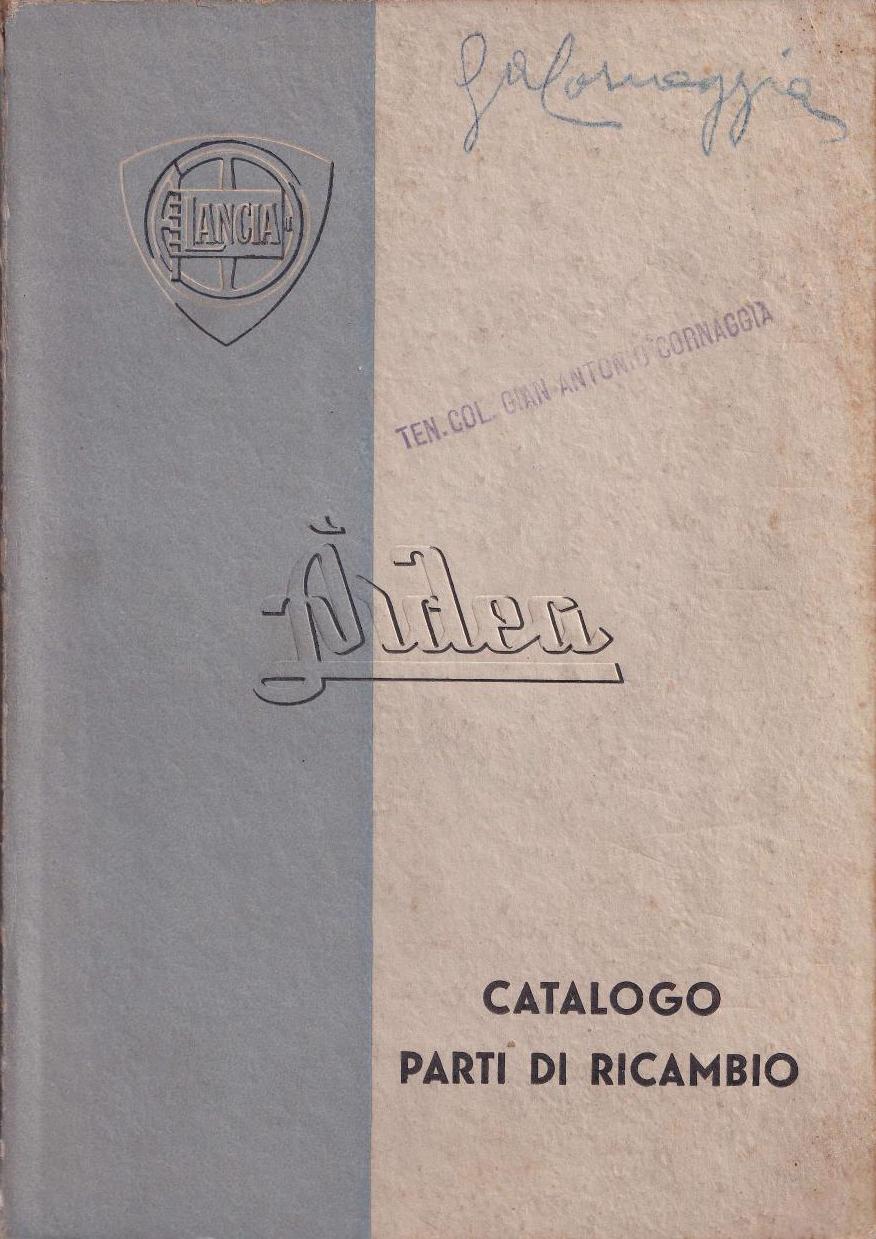 Ardea - Ersatzteilkatalog - italienisch - 1.Ausgabe April 1940