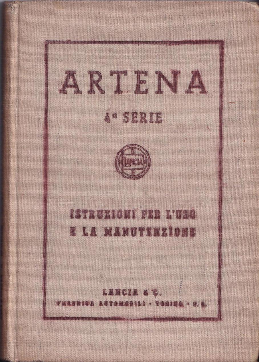 Artena 4.Serie - Betriebsanleitung - italienisch - 1.Ausgabe April 1941