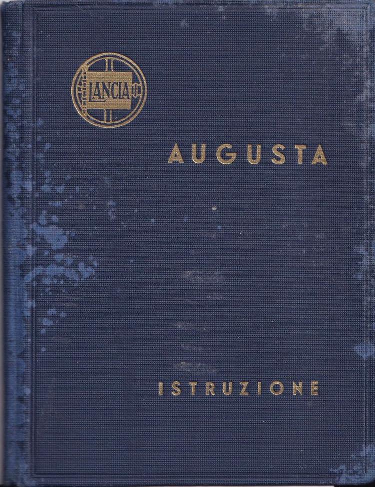 Augusta - Betriebsanleitung - italienisch - 1.Ausgabe August 1933