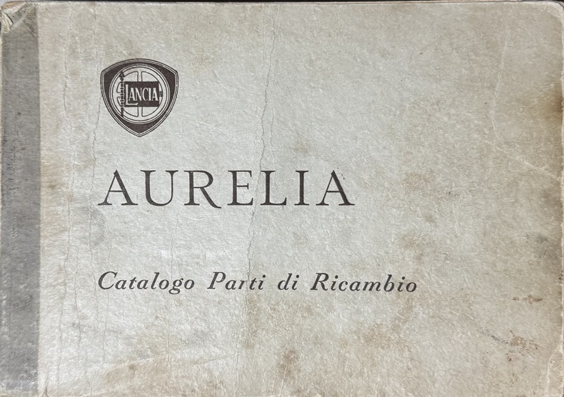 Aurelia - Ersatzteilkatalog - italienisch - 11. Ausgabe Jänner 1954