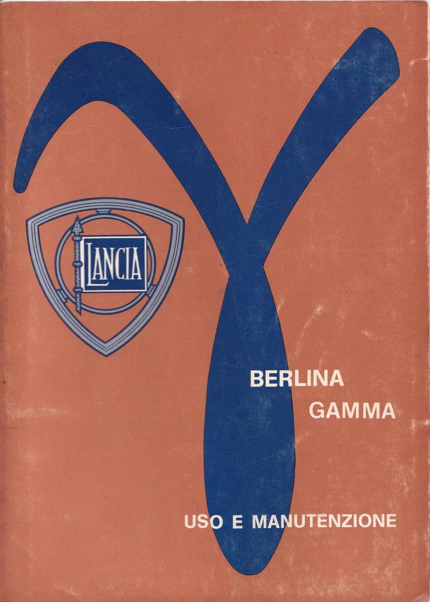 Gamma Berlina - Betriebsanleitung - italienisch - Juli 1976