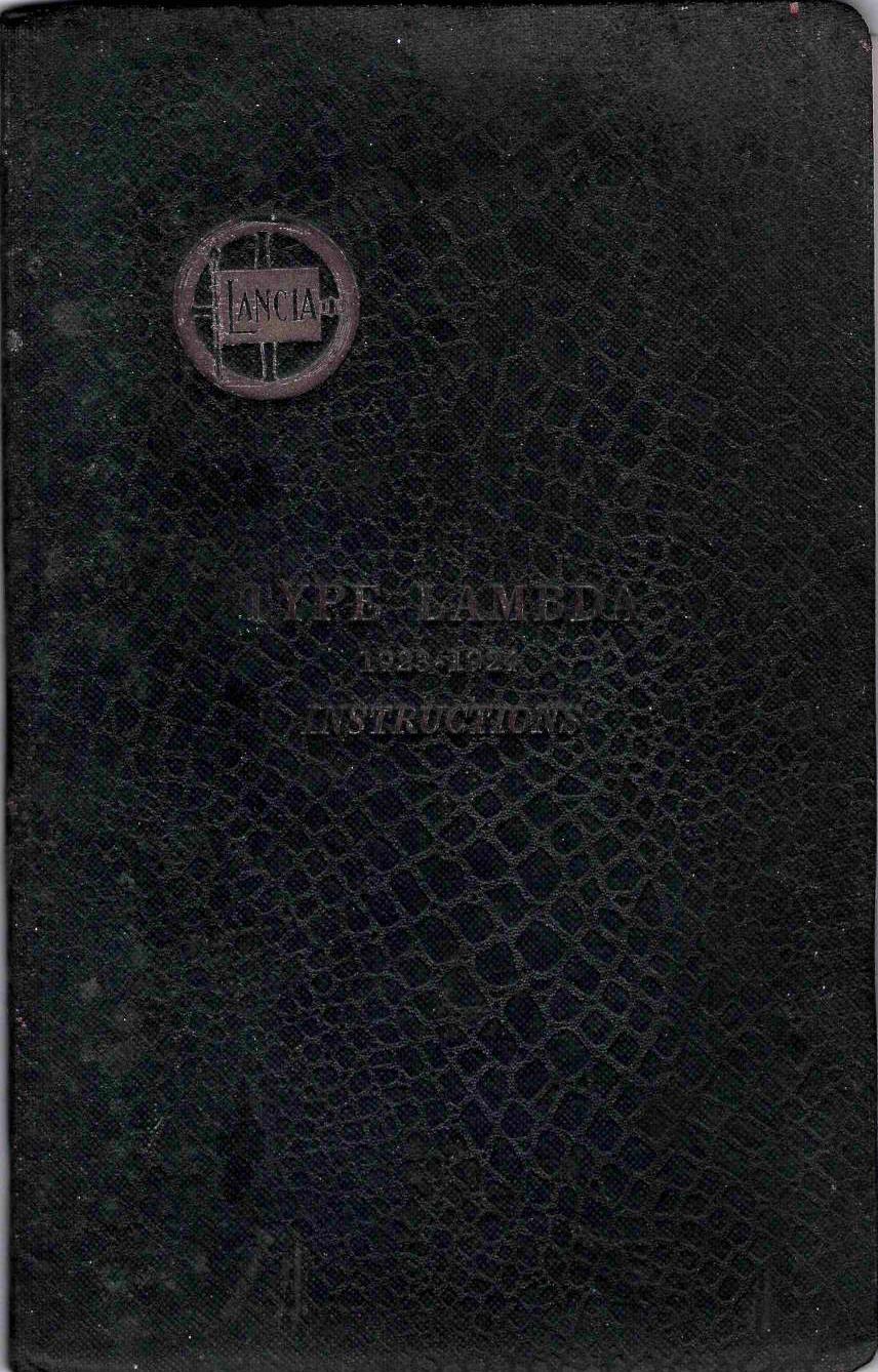 Lambda 1923 + 1924 - Betriebsanleitung - englisch - 1.Ausgabe Jänner 1924
