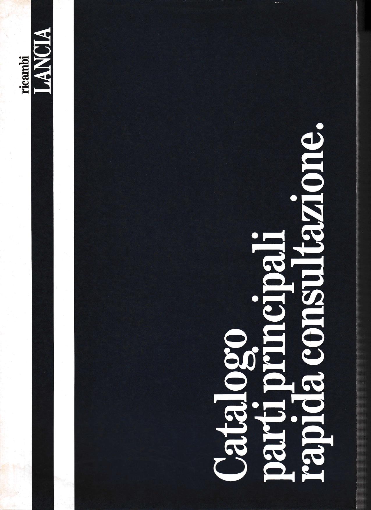 Kurzübersicht der wichtigsten Ersatzteile - ital., engl., franz., span., deut. - Juli 1985