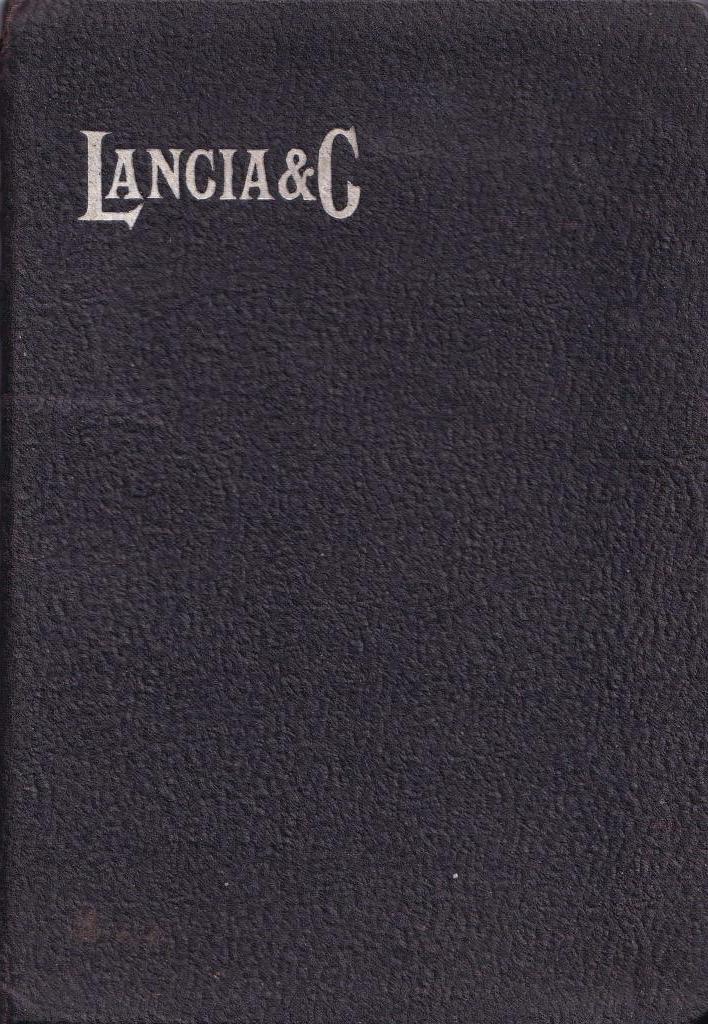 Lancia 35HP Tipo 1915/1916/1917/1917 (Theta) - Betriebsanleitung - italienisch - 2.Ausgabe April 1918