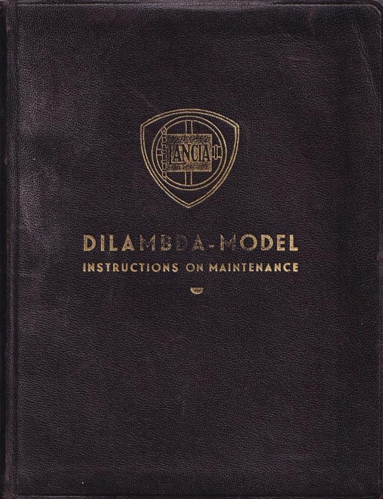 Dilambda - Betriebsanleitung - englisch - August 1930