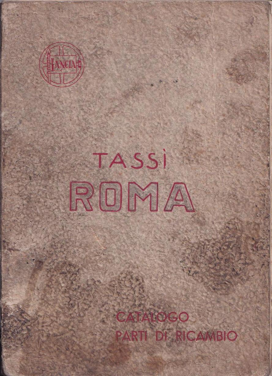 Tassi Roma (Ardea) - Ersatzteilkatalog - italienisch - 1.Ausgabe April 1941