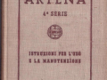 Artena 4.Serie - Betriebsanleitung - italienisch - 1.Ausgabe April 1941