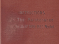 Lancia 35HP Tipo 1919/1922 (Kappa/Dikappa) - Betriebsanleitung - englisch