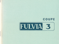 Fulvia Coupé 3 - Betriebsanleitung - englisch - Oktober 1973