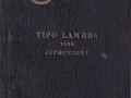 Lambda 1924 - Betriebsanleitung - englisch - 2.Ausgabe Juli 1924