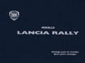 Lancia Rally - Ersatzteilkatalog - italienisch, englisch - 1.Ausgabe März 1982