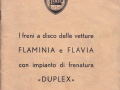 Flaminia + Flavia - Scheibenbremse Duplex - italienisch - Jänner 1963
