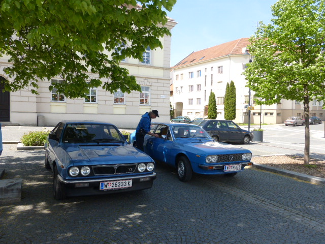 Parkplatz vor Schloss Valtice