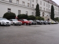 Positionierung vor der Burg Wr. Neustadt