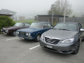 Hotelparkplatz am Morgen