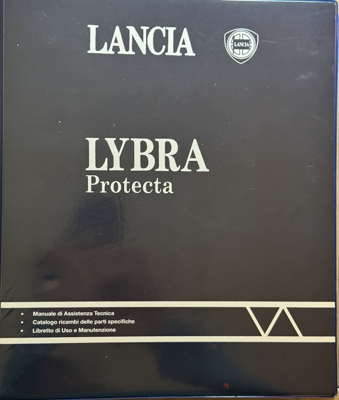 Lybra Protecta - Werkstatthandbuch, Betriebsanleitung und Ersatzteilkatalog - italienisch - Februar 2002