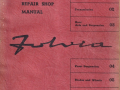Fulvia - Werkstatthandbuch - englisch - 1. Ausgabe Jänner 1965