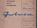 Fulvia - Werkstatthandbuch - italienisch- Dezember 1966