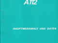 Autobianchi A112 - Hauptmerkmale und Daten - Techn. Kundendienst - deutsch - September 1970