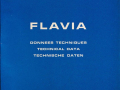 Flavia - Technische Daten - Techn. Kundendienst - fran., engl., deut. - März 1972