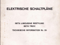 Beta Berlina + Trevi - elektrische Schaltpläne - Techn. Kundendienst - deutsch - Oktober 1980