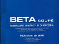 Beta Coupé - Austausch v. Karosserie Blechteilen + Richtzeitenheft - Techn. Kundendienst - franz., engl., deut. - 1. Ausgabe Juli 1977