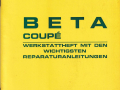 Beta Coupé - Werkstattheft - Techn. Kundendienst - deutsch - 1. Ausgabe November 1974 