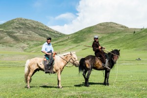 Reiter in der Mongolei