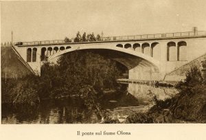 Die Brücke über den Fluss Olona